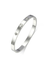 Rhinestone Stainless Steel Bracelets F