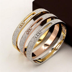 Rhinestone Stainless Steel Bracelets