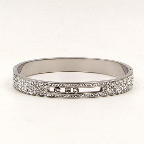 Rhinestone Stainless Steel Bracelets