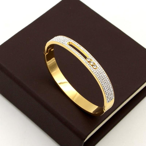Rhinestone Stainless Steel Bracelets