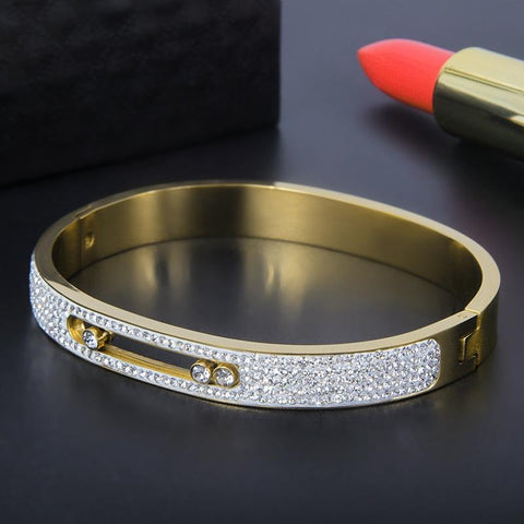 Rhinestone Stainless Steel Bracelets