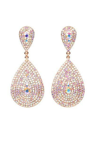 Stone w Clip On Earrings