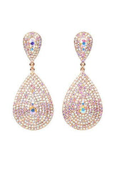 Stone w Clip On Earrings