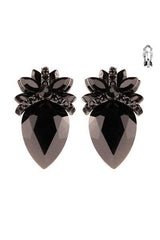 Precious Stone Clip Earrings