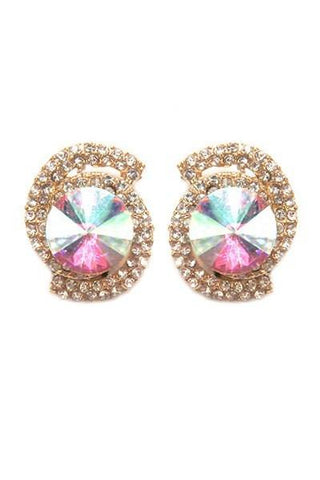 Stone Clip On Earrings