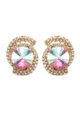 Stone Clip On Earrings
