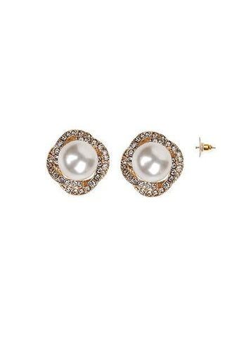 Pearl / Stone Post Earrings