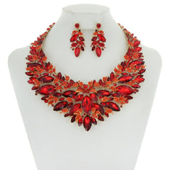 Chunky Stone Leaf Necklace