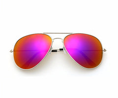 Unisex Classic Aviator Glasses Mirror Sunglasses