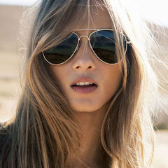 Unisex Classic Aviator Glasses Mirror Sunglasses