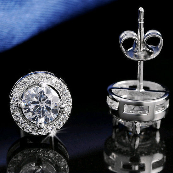 Austrian Crystal Stud Earrings Women Diamond Earrings