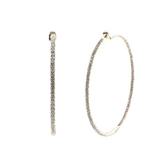 Rhinestone Hoop Earring