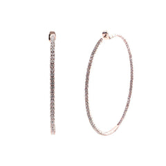 Rhinestone Hoop Earring