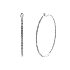 Rhinestone Hoop Earring