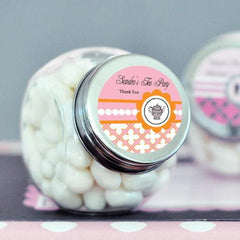 Tea Party Personalized Candy Jars