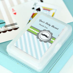 Little Man Party Personalized Playing Cards
