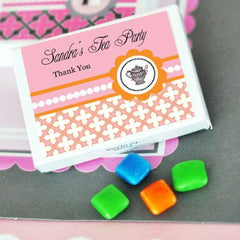 Tea Party Personalized Gum Boxes