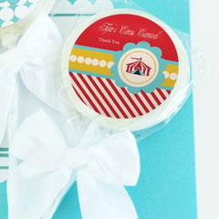 Circus Carnival Party Personalized Lollipop Favors
