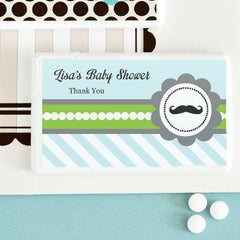 Little Man Party Personalized Mini Mint Favors
