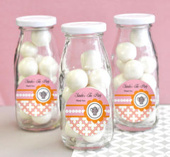 Tea Party Personalized Milk Bottles