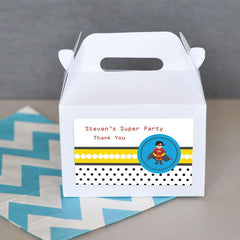 Super Hero Boy Birthday Mini Gable Boxes (set of 12)