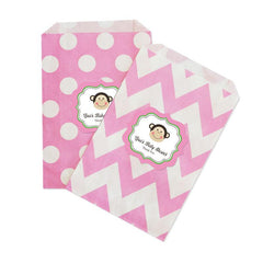 Pink Monkey Chevron & Dots Goodie Bags (set of 12)