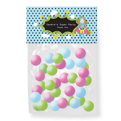 Super Hero Girl Birthday Personalized Candy Bag Toppers