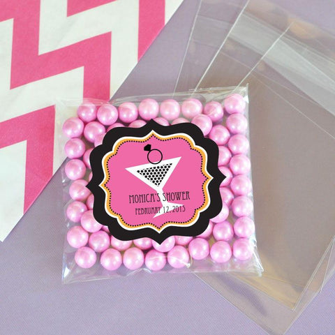 Bachelorette Party Clear Candy Bags (Set of 24)