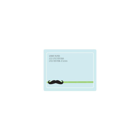 Little Man Party Return Address Labels