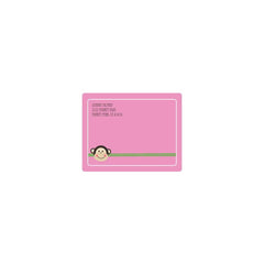 Pink Monkey Party Return Address Labels