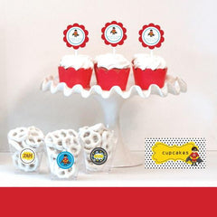 Super Hero Boy Birthday Decorative Mini Stickers (Set of 32)