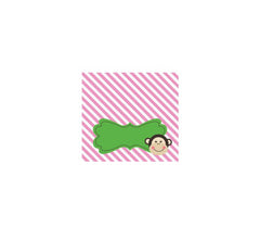Pink Monkey Party Menu CardsPlace Cards (Set of 4)