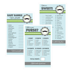 Baby Shower Games (Set of 10) - Little Man