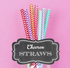Chevron Paper Straws (set of 25)