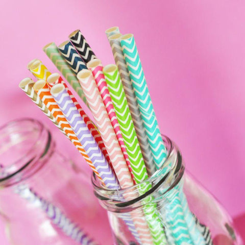 Chevron Paper Straws (set of 25)