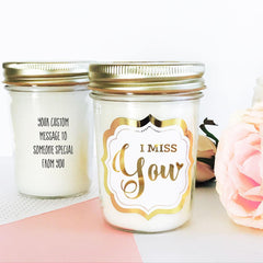 Theme Mason Jar Candle - Gold Foil