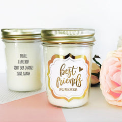 Theme Mason Jar Candle - Gold Foil