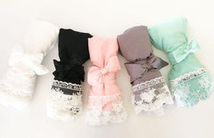 Cotton Lace Robes - Bridal Party Personalization Available