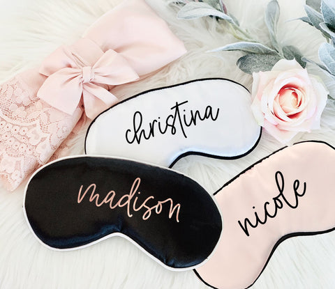 Personalized Satin Sleep Mask