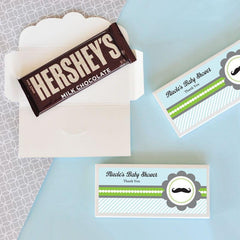 Personalized Little Man Candy Wrapper Covers