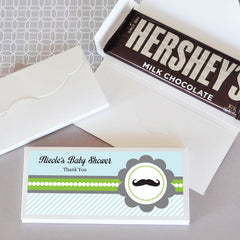 Personalized Little Man Candy Wrapper Covers