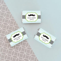 Personalized Little Man Mini Candy Bar Wrappers
