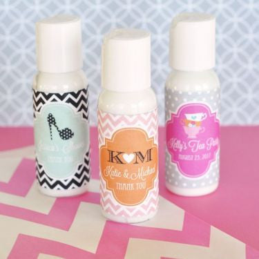Personalized Theme Sample Size Travel Lotion - Priced for 2 dozen