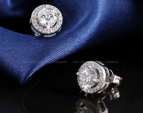 Austrian Crystal Stud Earrings - Multiple Colors Available