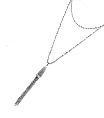 Tassel Layered Necklace Set