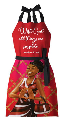 Delta Red/White Apron
