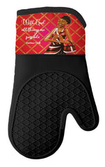 Delta Red/White Oven Mitt Pot Holder Set