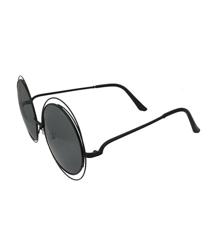 Black Sunglasses with Double Rim