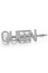 QUEEN Rhinestone Hair Clip