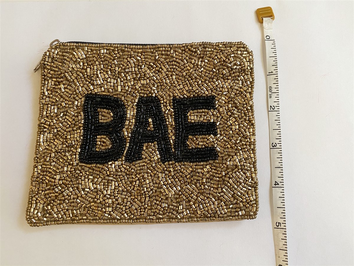 Beaded Coin Purse BAE, Cute gifts, girlfriend gifts, beaded coin purse, coin purse, bachelorette gifts